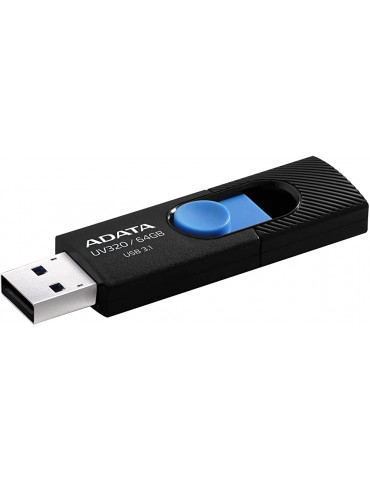 Флаш памет Adata 64GB USB UV320 BLACK - AUV320-64G-RBKBL