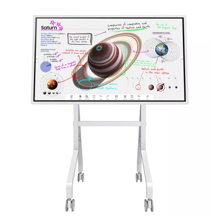 Стойка Neomounts Move Go Flip, 55"-65" (139.7-165.1 cm), Ротационна, Р