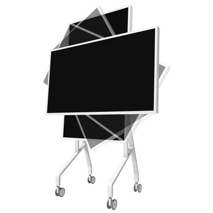 Стойка Neomounts Move Go Flip, 55"-65" (139.7-165.1 cm), Ротационна, Р