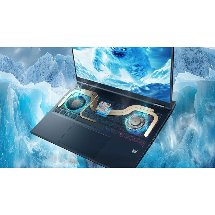 Лаптоп ACER Predator Helios Neo 14 AI PHN14-71-789G, 14.5" WQXGA 165Hz, Intel Core Ultra 7 255H, RTX 5060 8GB, 16GB LPDDR5X, 1TB