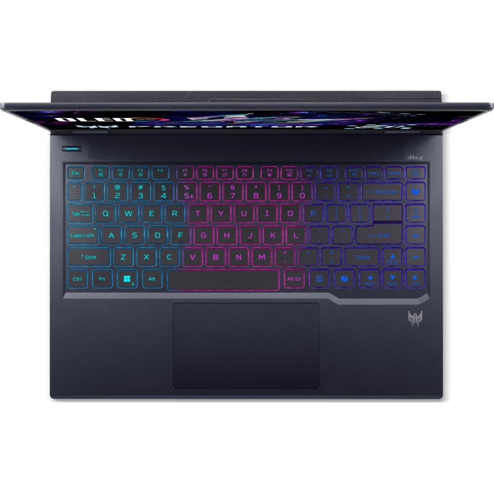 Лаптоп ACER Predator Helios Neo 14 AI PHN14-71-789G, 14.5" WQXGA 165Hz, Intel Core Ultra 7 255H, RTX 5060 8GB, 16GB LPDDR5X, 1TB
