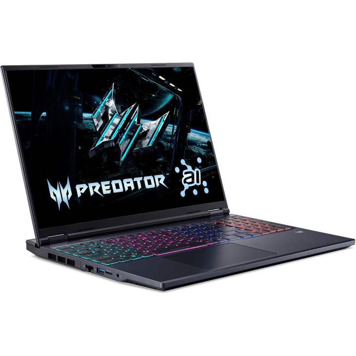Лаптоп ACER Predator Helios Neo 16 AI PHN16-73-9649, 16" WQXGA 240Hz, Intel Core Ultra 9 275HX, RTX 5070 Ti 12GB, 16GB DDR5 6400