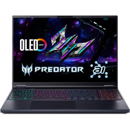 Лаптоп ACER Predator Helios Neo 16 AI PHN16-73-75H7, 16" WQXGA 180Hz, Intel Core Ultra 7 255HX, RTX 5060 8GB, 64GB DDR5, 1TB SSD