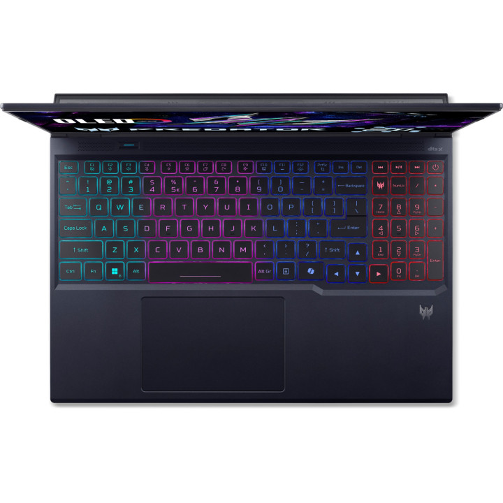 Лаптоп ACER Predator Helios Neo 16 AI PHN16-73-75H7, 16" WQXGA 180Hz, Intel Core Ultra 7 255HX, RTX 5060 8GB, 64GB DDR5, 1TB SSD