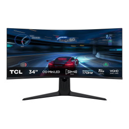 Монитор TCL 34R83Q, 34" WQHD 3440x1440 Mini LED 170Hz 1ms Curved - 1