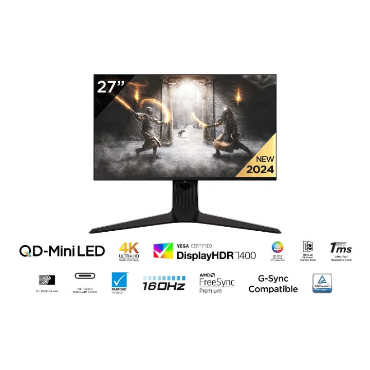Монитор TCL 27R83U, 27" QHD Mini LED 2560x1440 160Hz - 1