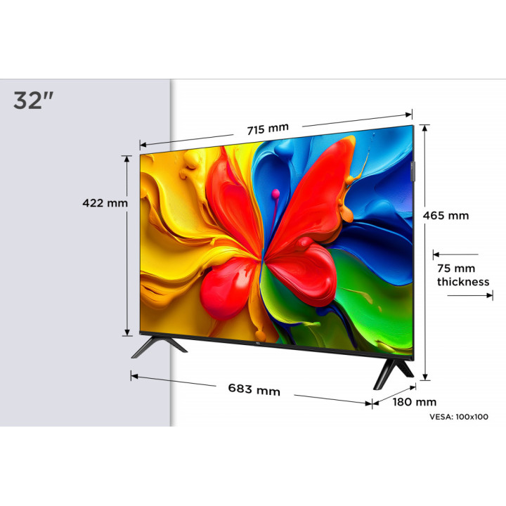 Телевизор TCL 32S49K, 32" QLED HDR10 - 5