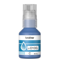 Консуматив Brother BT-D100C, Cyan мастило, 48.8ml, 5000 страници - BTD100C - 1