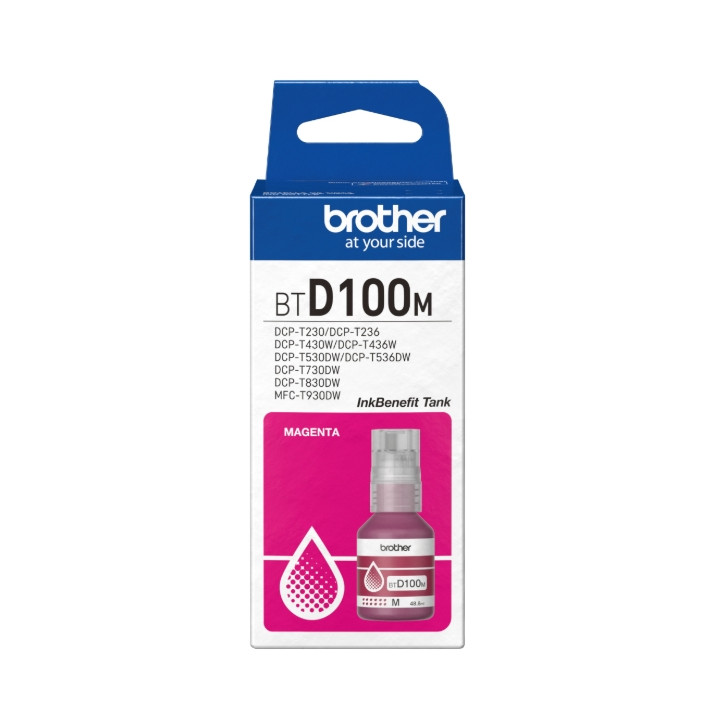 Консуматив Brother BT-D100M, Magenta, 48.8ml, 5000 страници - BTD100M - 2