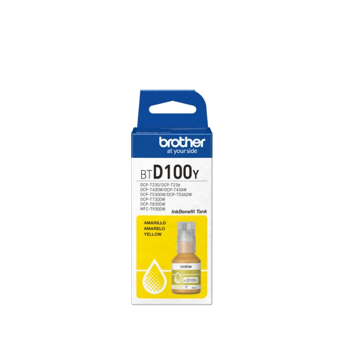 Консуматив Brother BT-D100Y, жълто мастило, 48.8 ml, 5000 страници - BTD100Y - 2