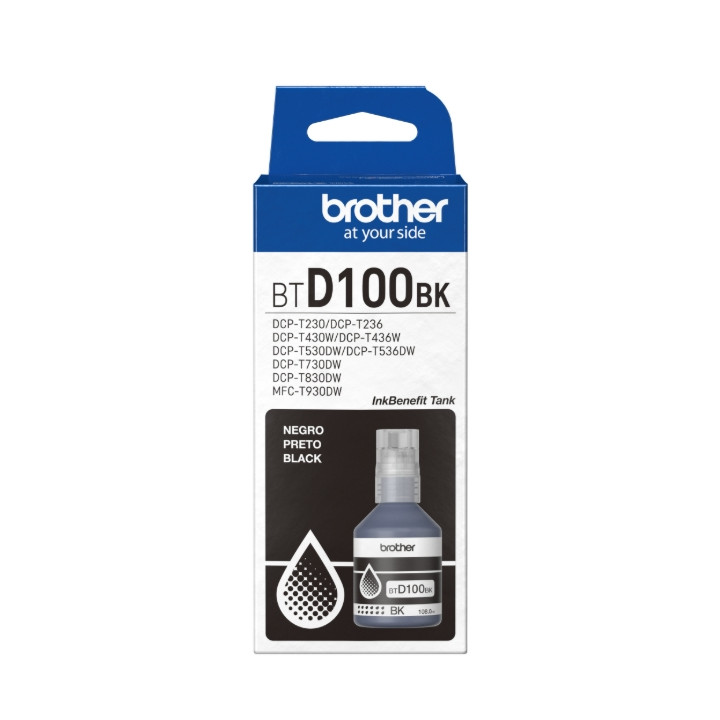 Чернилница Brother BT-D100BK, 108ml Black - BTD100BK - 2