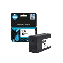 Мастилена касета HP 937 Black, до 1250 страници - 4S6W5NE - 1