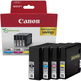 Оригинален комплект мастилени касети Canon PGI-2500XL, многоцветна опаковка CMYK - 9254B010AA - 1