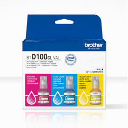 Оригинален многоцветен пакет мастила Brother BTD100CLVAL, 48.8ml CMY - BTD100CLVAL - 1