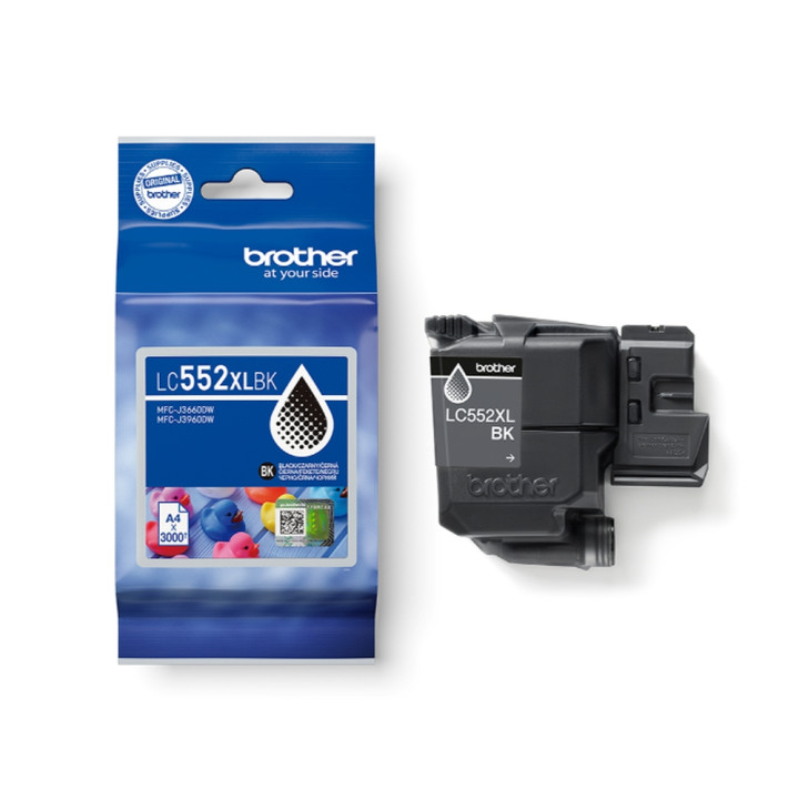 Касета за принтер Brother LC552XL, Black High Yield 3000 страници - LC552XLBK - 1