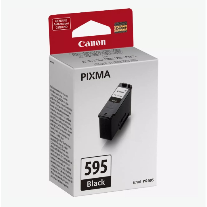 Оригинална мастилена касета Canon PG-595 BK, Black, до 180 страници - 7171C001AA - 2