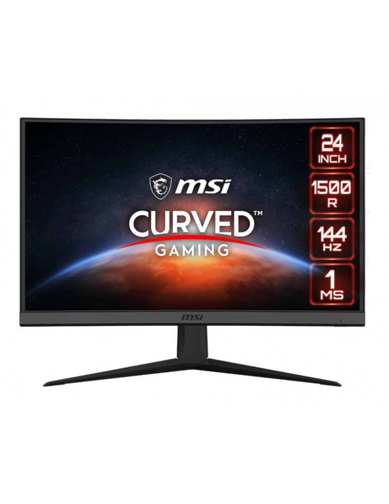 Монитор MSI Optix G24C6, 23.6", VA, 1ms, 144Hz, FHD, CURVED 1500R, AG, Night Vision, FreeSync Premium, HDMI, DP - 9S6-3BA01T-024