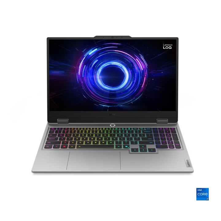 Лаптоп Lenovo LOQ 15IRX10, 15.6" Full HD IPS 144Hz, Intel Core i7-13645HX, NVIDIA GeForce RTX 5060 8GB, 24GB DDR5, 512GB SSD, No