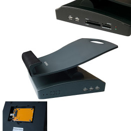 Охладителна подложка SWEEX Notepal DS023, 4x USB портове + HDD поддържане - SWEEX DS023 NB STN 4XUSB+HDD - 1