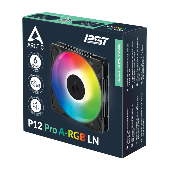 Вентилатор Arctic P12 Pro A-RGB, 120mm, 2000 RPM, Fluid Dynamic Bearing - ACFAN00344A - 9