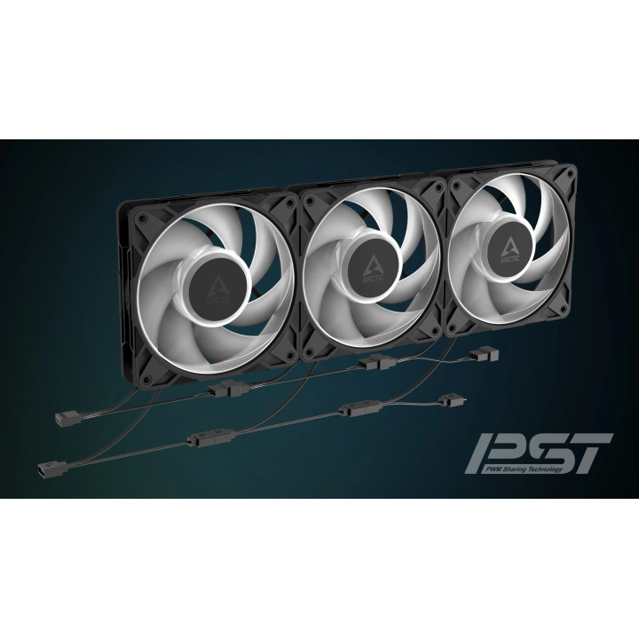 Вентилатор Arctic P12 Pro A-RGB, 120mm, 2000 RPM, Fluid Dynamic Bearing - ACFAN00344A - 10