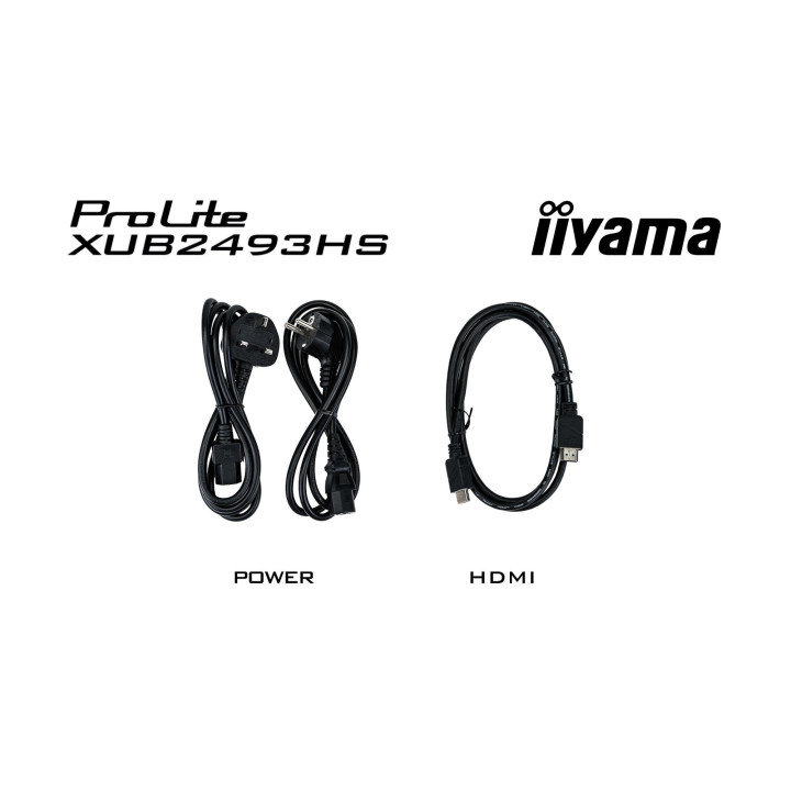 Монитор IIYAMA XUB2493HS-B6, 23.8" Full HD IPS, 100Hz, 0.5ms - 8