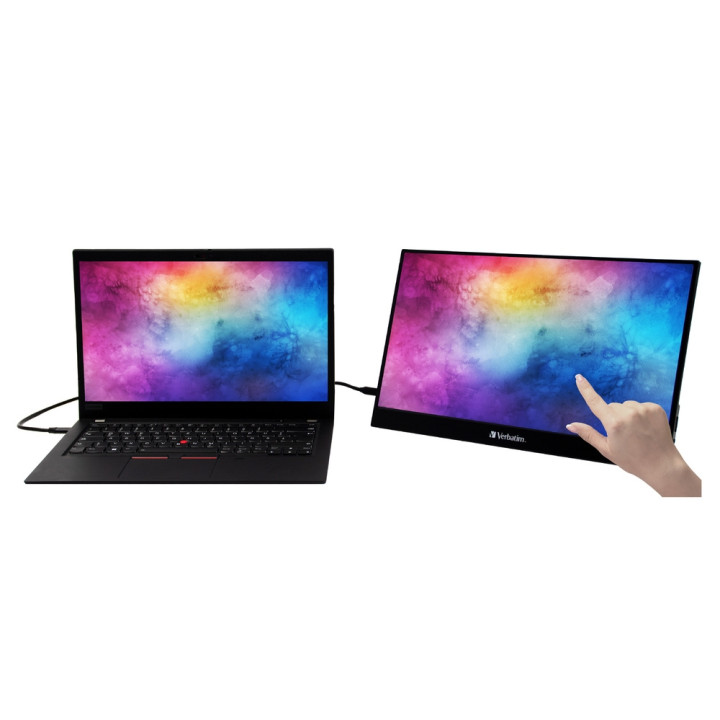 Преносим тъч монитор Verbatim PMT-17, 17.3" Full HD IPS сензорен - 49593 - 4