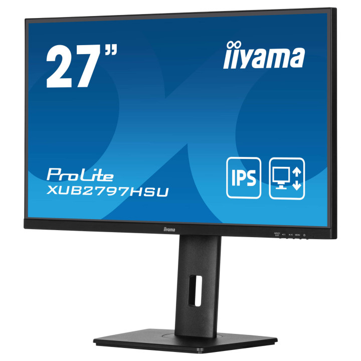 Монитор IIYAMA XUB2797HSU-B2, 27" Full HD IPS, 100Hz, 1ms и пълна ергономична стойка - 4
