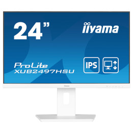 Монитор IIYAMA XUB2497HSU-W2, 23.8" Full HD IPS, 100Hz, 1ms, колонки, Adaptive Sync, Blue Light Reducer, i-Style Colour - 1