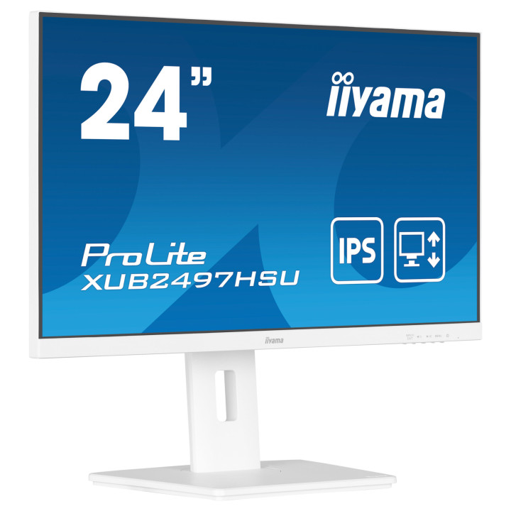 Монитор IIYAMA XUB2497HSU-W2, 23.8" Full HD IPS, 100Hz, 1ms, колонки, Adaptive Sync, Blue Light Reducer, i-Style Colour - 3