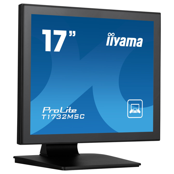 Монитор IIYAMA T1732MSC-B1SAG, 17" XGA TN Тъчскрийн, защита IP54 - 3