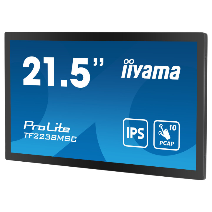 Монитор IIYAMA TF2238MSC-B1, 21.5" Full HD IPS Touchscreen, 10-точков PCAP сензор - 3
