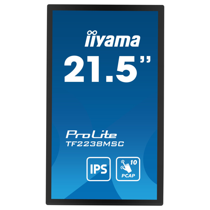 Монитор IIYAMA TF2238MSC-B1, 21.5" Full HD IPS Touchscreen, 10-точков PCAP сензор - 4