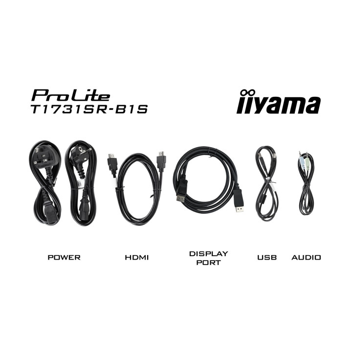 Монитор IIYAMA T1731SR-B1S, 17" 1280x1024 TN Тъчскрийн, IP54 защит - 15