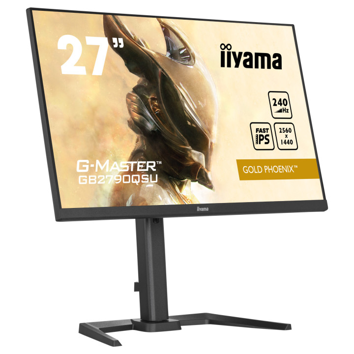 Монитор IIYAMA GB2790QSU-B5, 27" 2560x1440 IPS 240Hz, AMD FreeSync Premium, HDR400 и ергономична стойка - 3