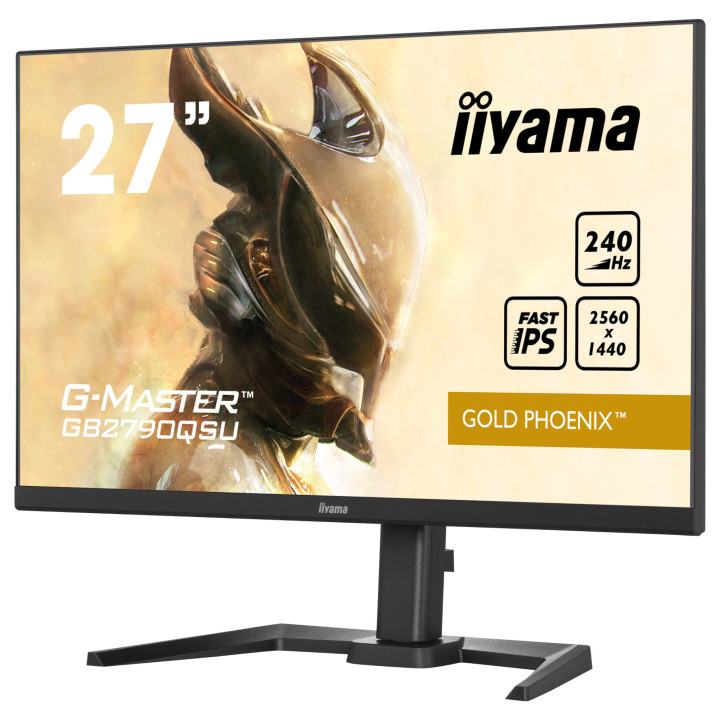 Монитор IIYAMA GB2790QSU-B5, 27" 2560x1440 IPS 240Hz, AMD FreeSync Premium, HDR400 и ергономична стойка - 4