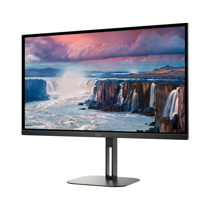 Монитор AOC Q27V5N/BK, 27" 2560x1440 VA, 75Hz, 1ms - 4