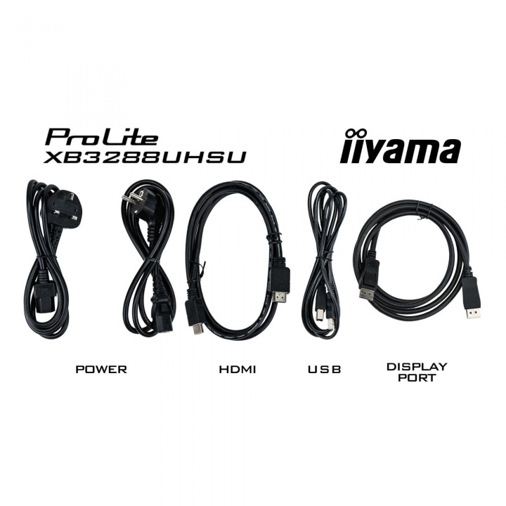 Монитор IIYAMA XB3288UHSU-B5, 31.5" 4K UHD VA, 60Hz, FreeSync, 2x3W, Blue Light Reducer  - 10