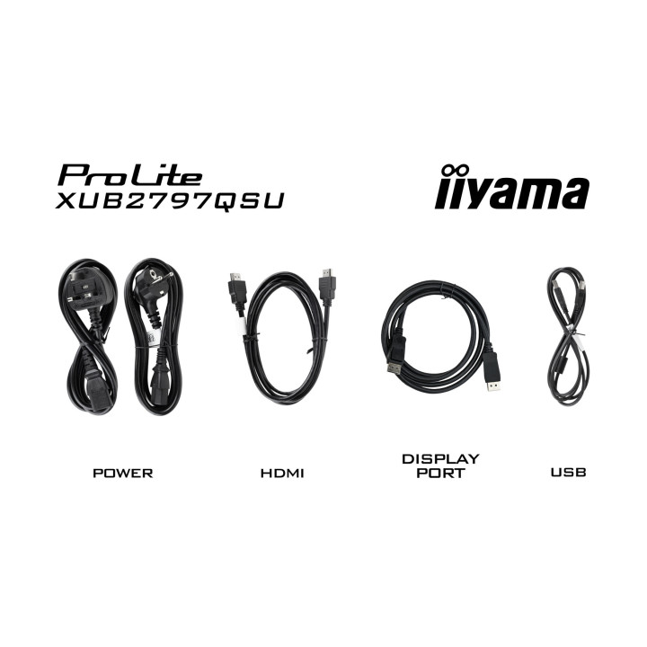 Монитор IIYAMA XUB2797QSU-B1, 27" 2560x1440 IPS, 100 Hz, 99% sRGB - 11