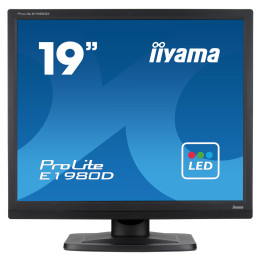 Монитор IIYAMA E1980D-B1, 19" SXGA TN LED, 5:4, VGA и DVI портове - 1