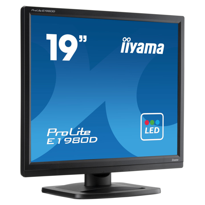 Монитор IIYAMA E1980D-B1, 19" SXGA TN LED, 5:4, VGA и DVI портове - 3