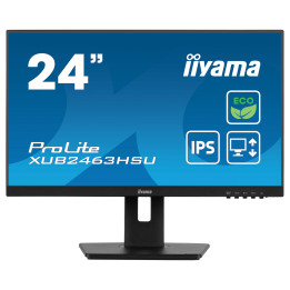 Монитор IIYAMA XUB2463HSU-B1, 23.8" Full HD IPS, 100Hz, 3ms, 96% sRGB, ергономична стойка  - 1