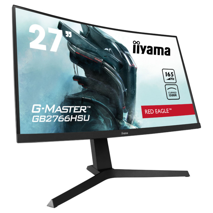 Монитор IIYAMA GB2766HSU-B1, 27" VA 1920x1080, 165Hz, 1ms, AMD FreeSync, регулируема стойка - 1
