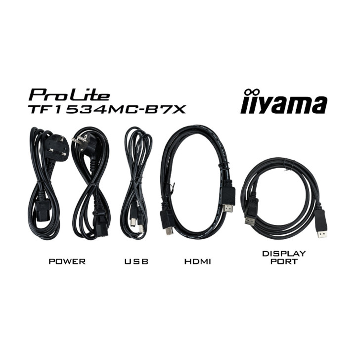 Монитор IIYAMA TF1534MC-B7X, 15" XGA TN Capacitive Touch - 7