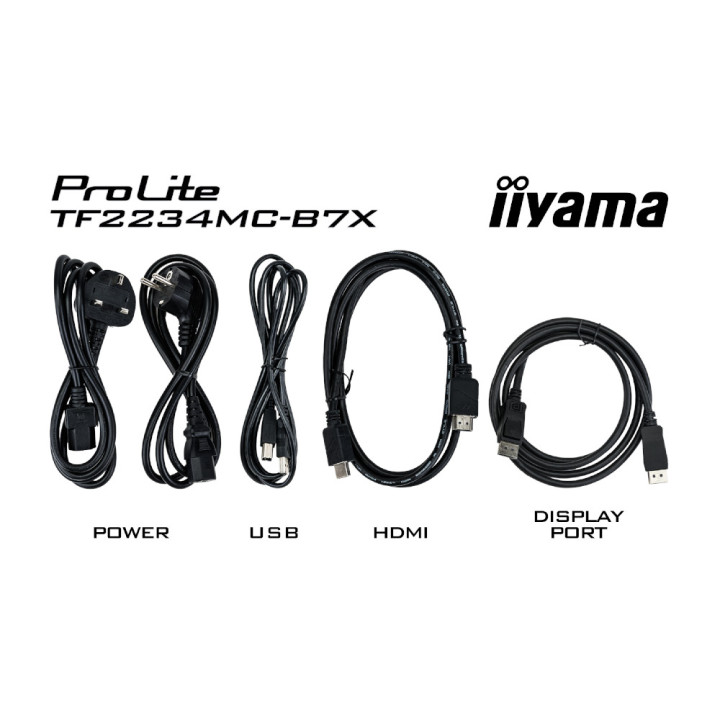 Монитор IIYAMA TF2234MC-B7X, 21.5" Full HD IPS Touch - 12