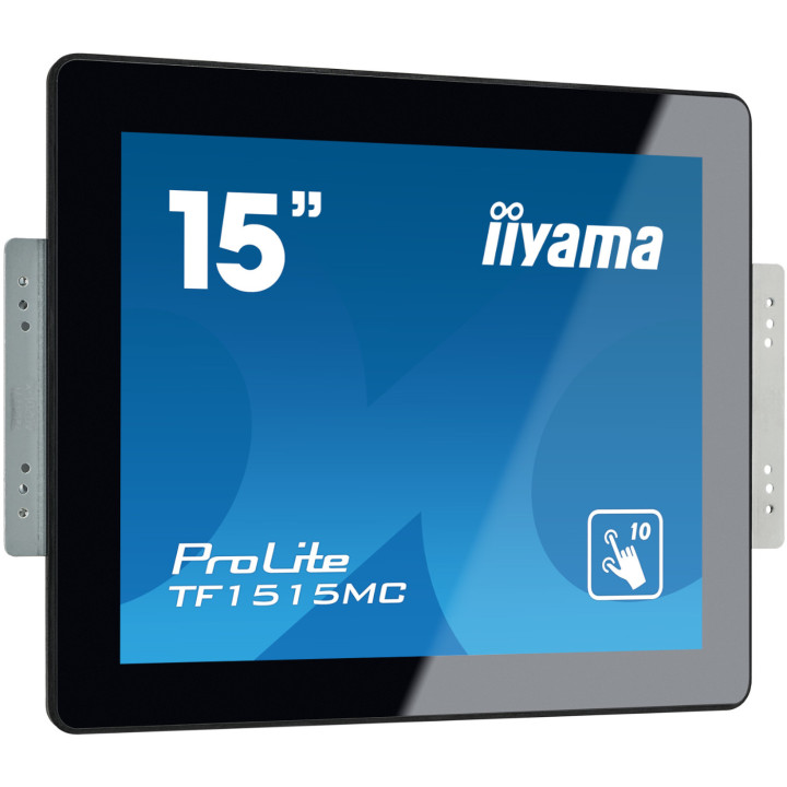Монитор IIYAMA TF1515MC-B2, 15" XGA TN Capacitive Touch, IP65, open-frame дизайн за вграждане, VGA/HDMI/DisplayPort  - 2