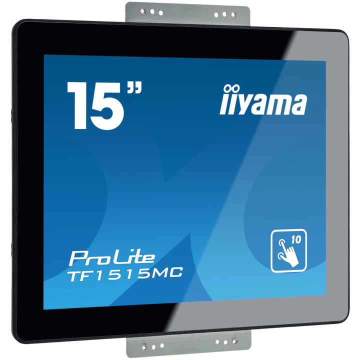 Монитор IIYAMA TF1515MC-B2, 15" XGA TN Capacitive Touch, IP65, open-frame дизайн за вграждане, VGA/HDMI/DisplayPort  - 3