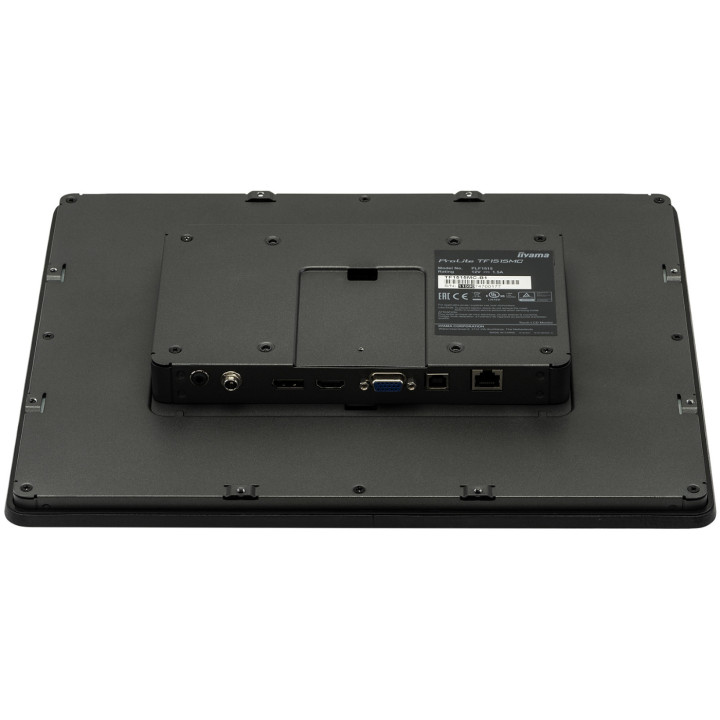Монитор IIYAMA TF1515MC-B2, 15" XGA TN Capacitive Touch, IP65, open-frame дизайн за вграждане, VGA/HDMI/DisplayPort  - 14