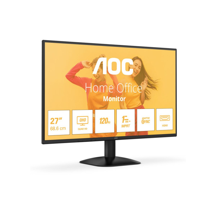 Монитор AOC Q27B35S3, 27" QHD IPS 120Hz, Low Blue Light, Adaptive-Sync - 10