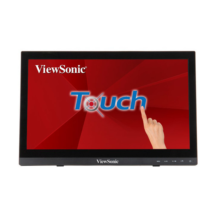 Монитор ViewSonic TD1630-3, 15.6" HD TN Тъчскрийн, 1366x768 ,10 points touch, 12ms, 220 cd/m2, 500:1, VGA, HDMI, USB, speakers -